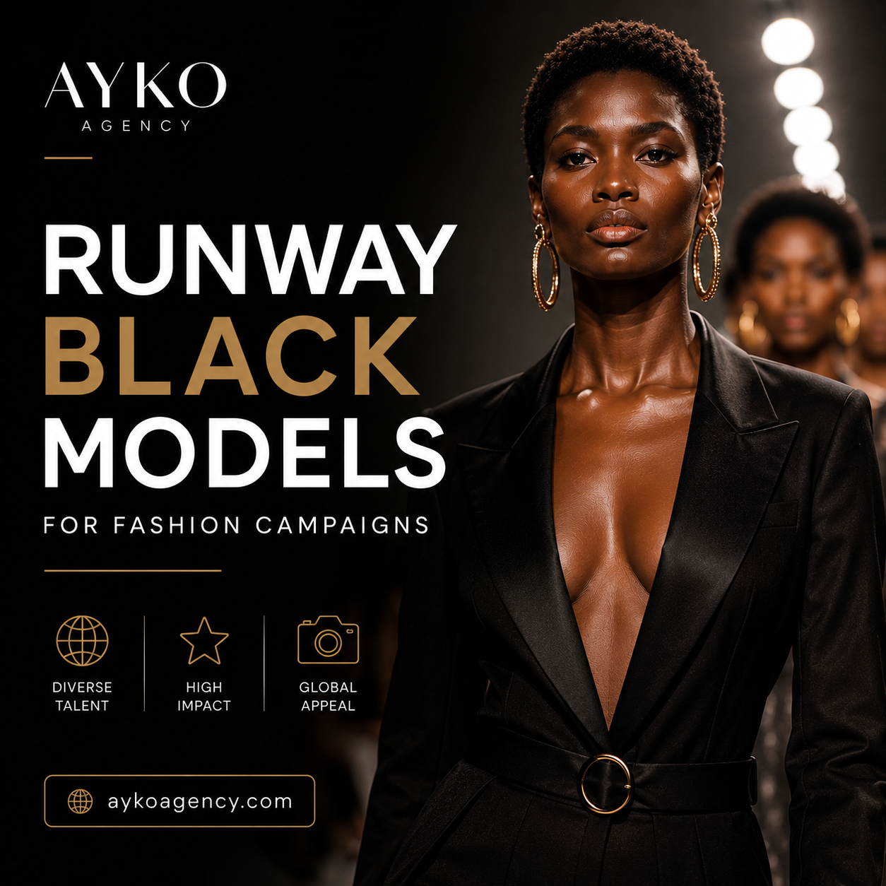 Modern fashion starts with diversity. ✨

Brands choose runway Black models fo...